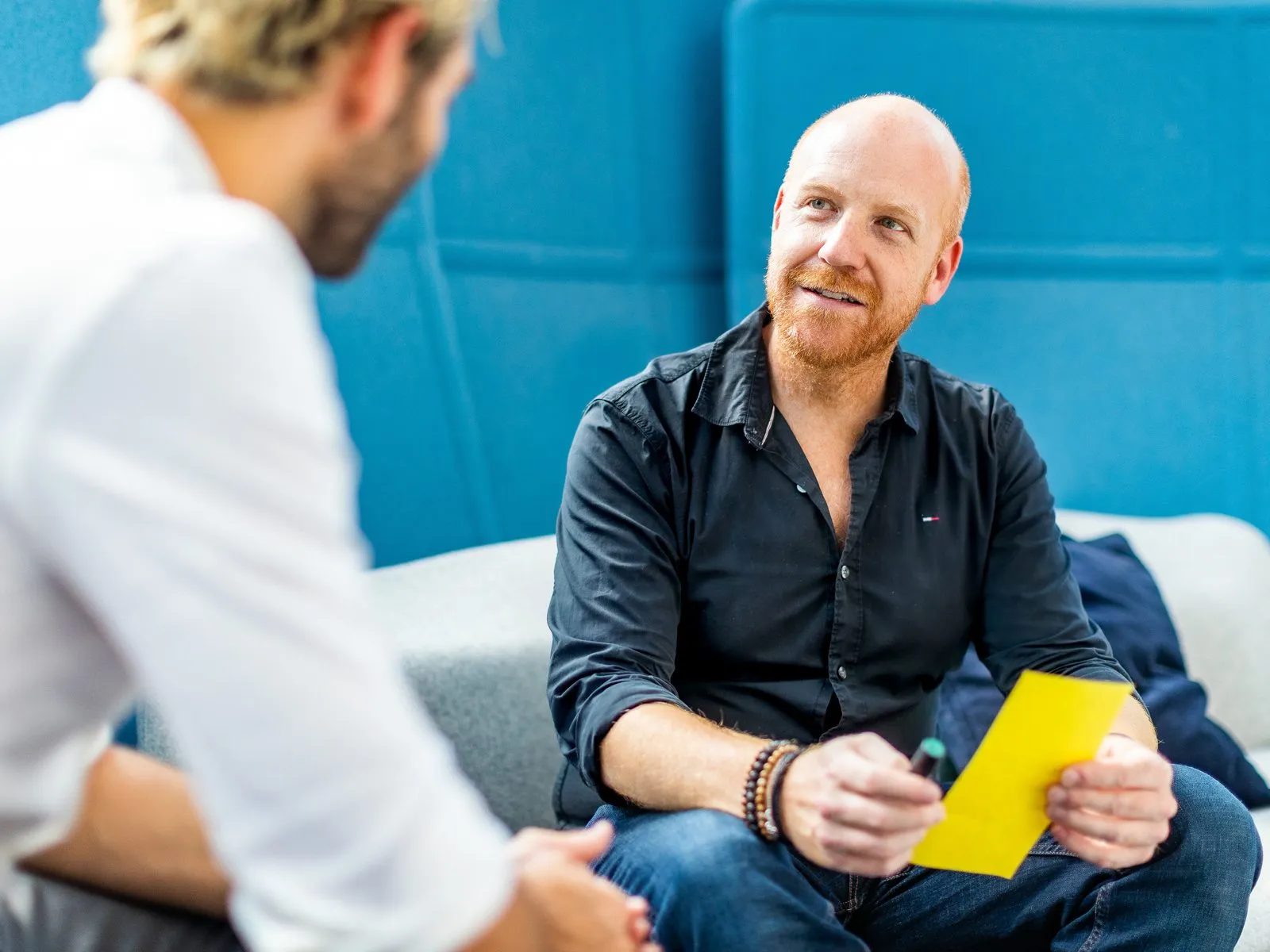 Richard Seidl during an executive coaching session, focused and reflective