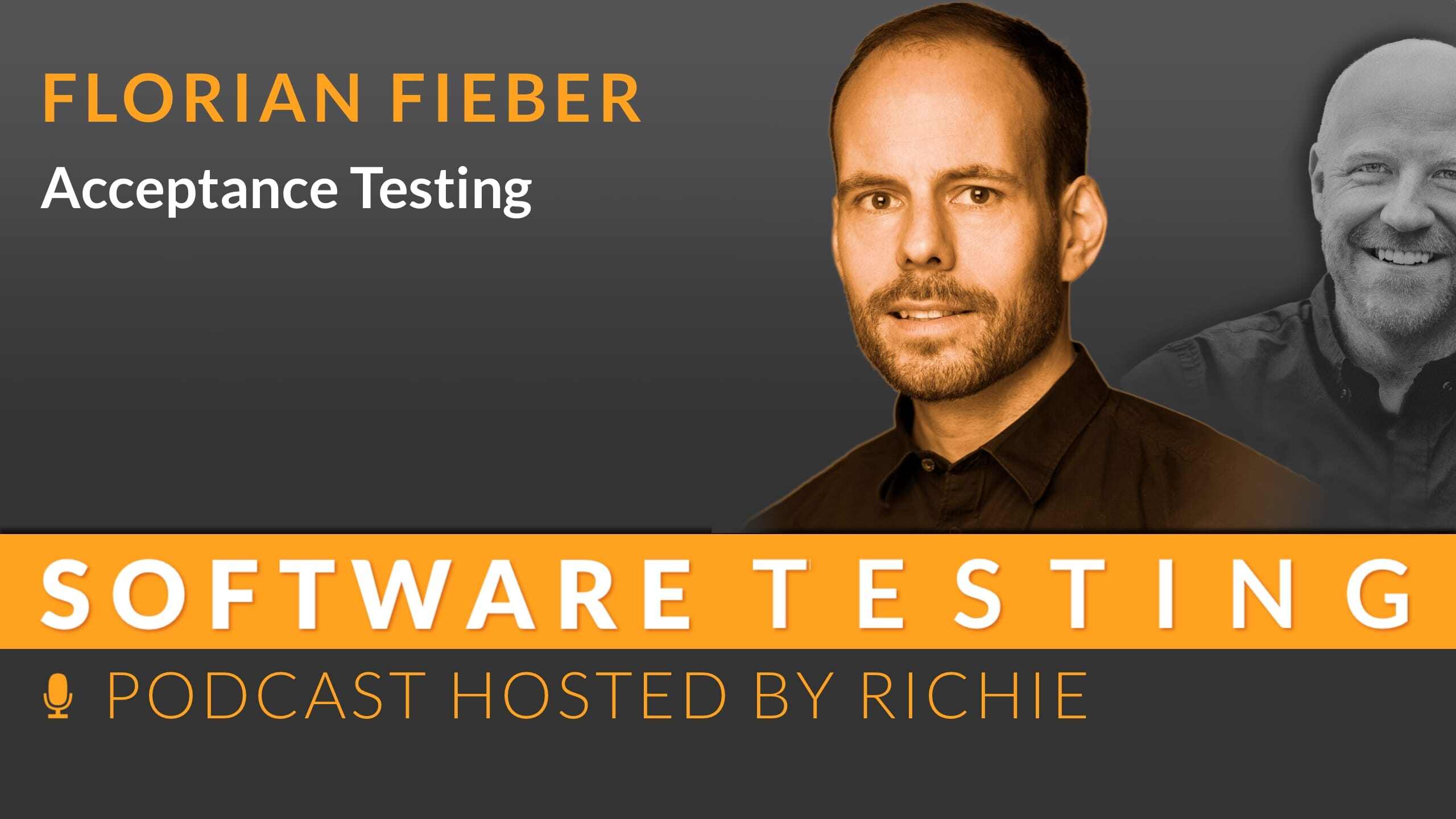 Cover zum Expertengespräch über 'Acceptance Testing' mit Florian Fieber und Richard Seidl.