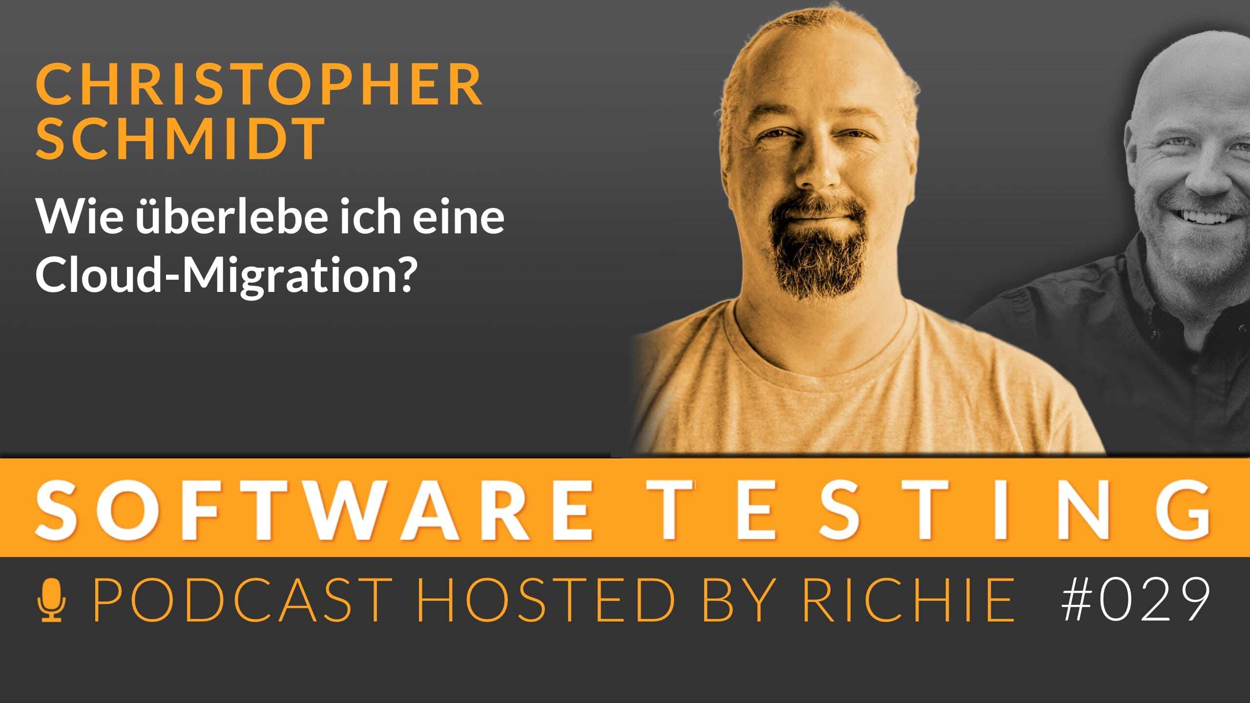 Cover zum Expertengespräch über 'Wie überlebe ich eine Cloud-Migration?' mit Elmar Jürgens und Richard Seidl.