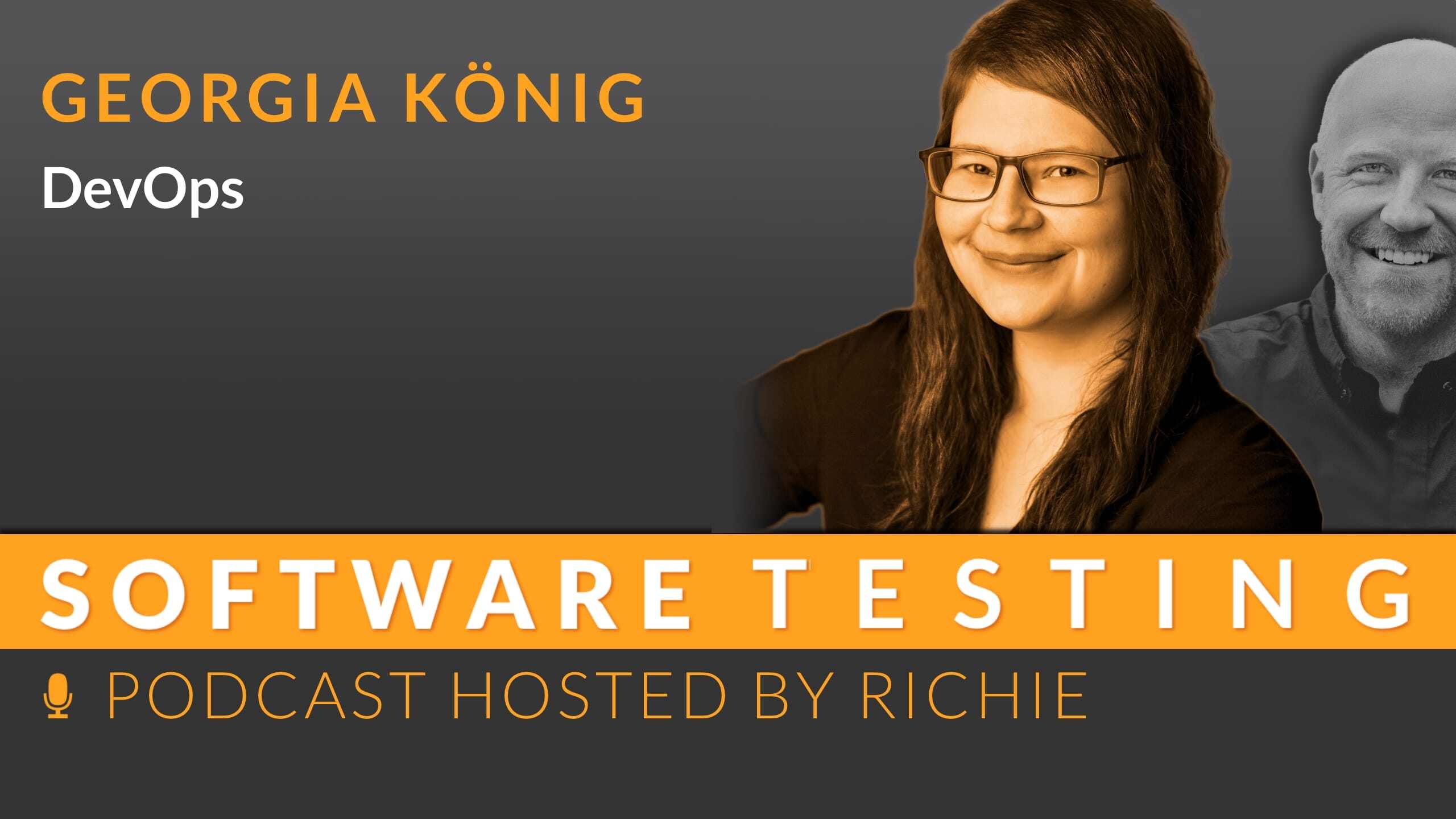 Cover zum Expertengespräch über 'DevOps' mit Georgia König und Richard Seidl.