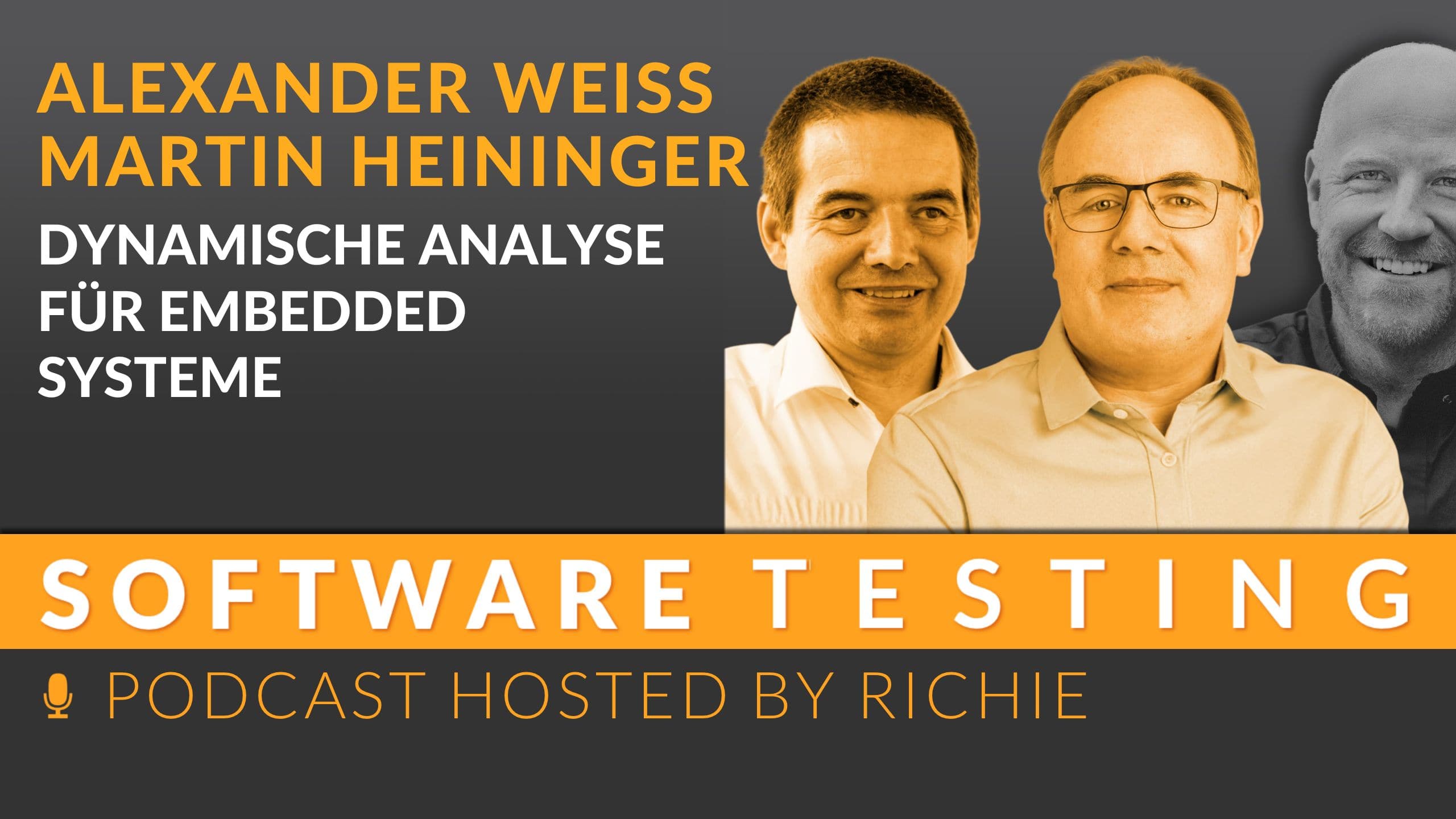Cover zum Expertengespräch über 'Dynamische Analyse für Embedded Systeme' mit Alexander WeissMartin Heininger und Richard Seidl.