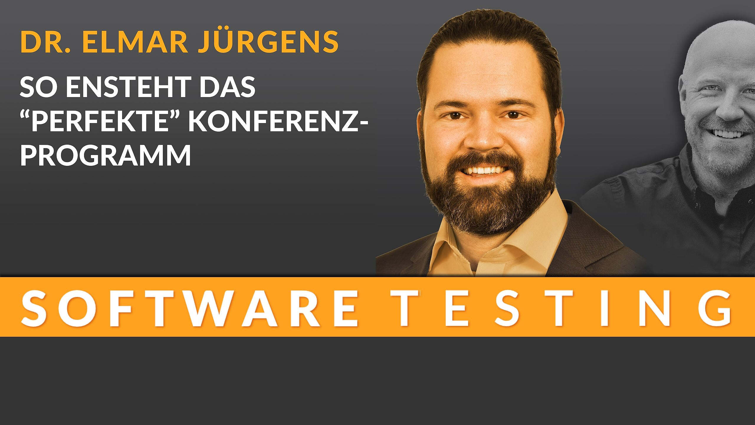 Cover zum Expertengespräch über 'So entsteht das perfekte Konferenz-Programm' mit Elmar Jürgens und Richard Seidl.