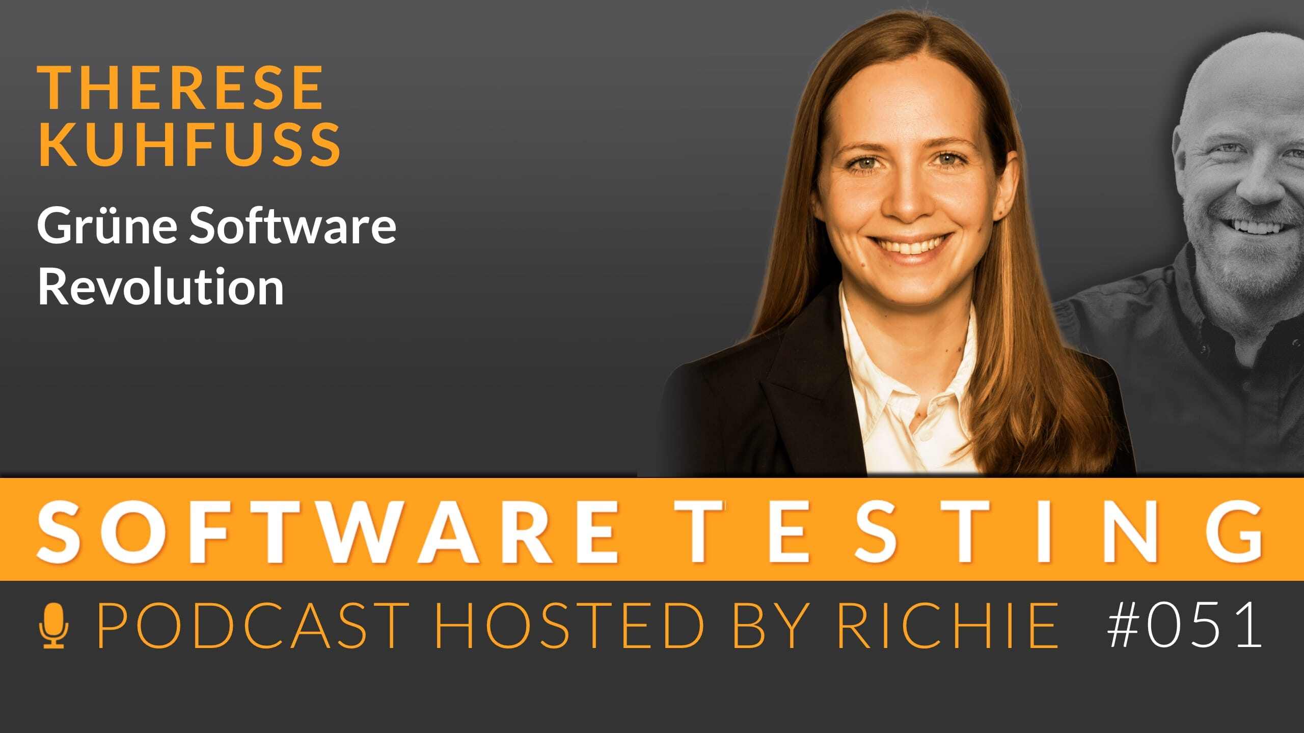 Cover zum Expertengespräch über 'Grüne Software-Revolution' mit Therese Kuhfuß und Richard Seidl.