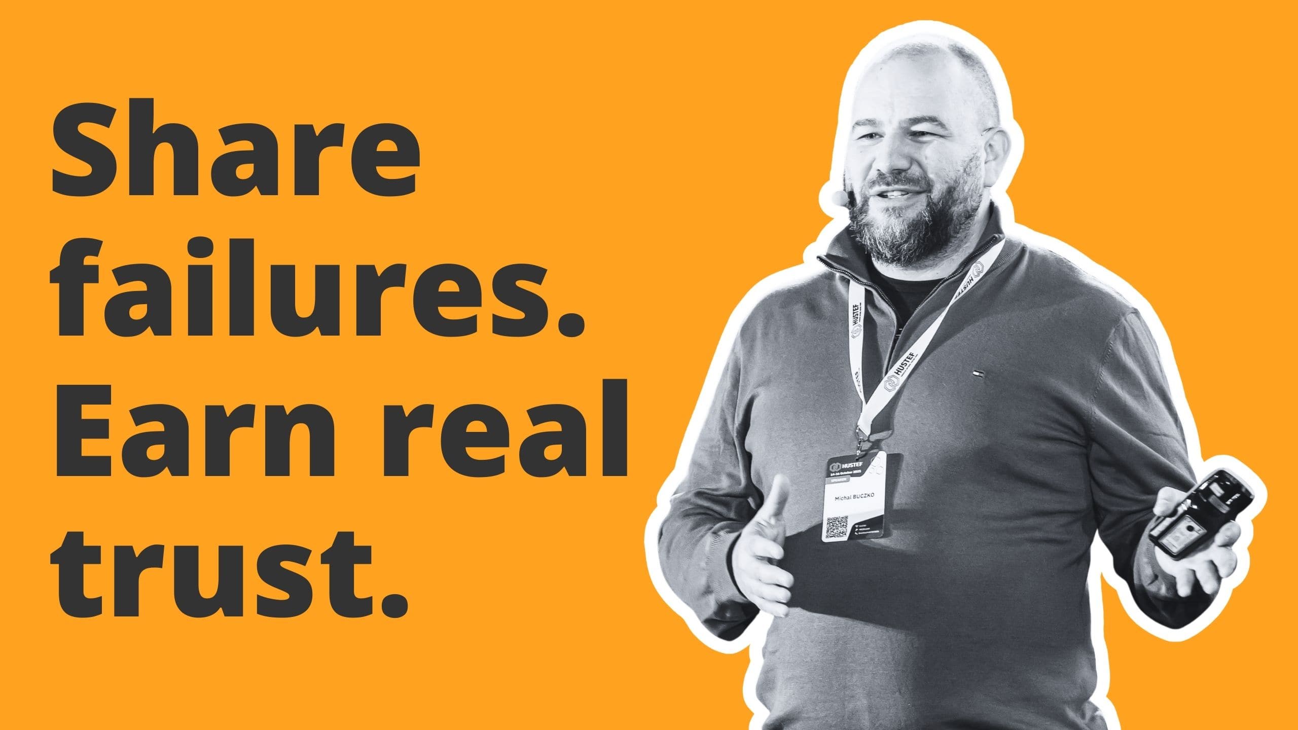 Teile Fehlerwirkungen. Verdiene echtes Vertrauen. Feature Image